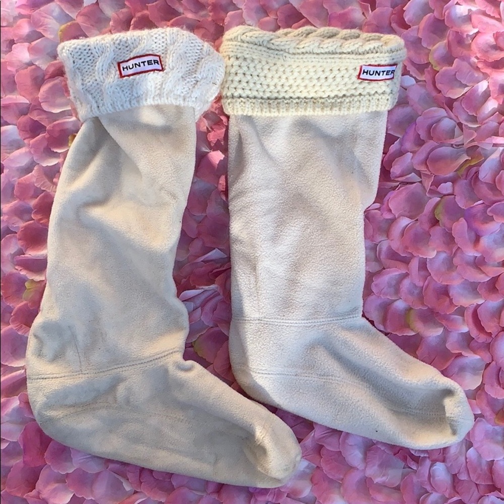 Hunter fleece boot-liner socks
